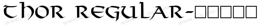Thor Regular字体转换
